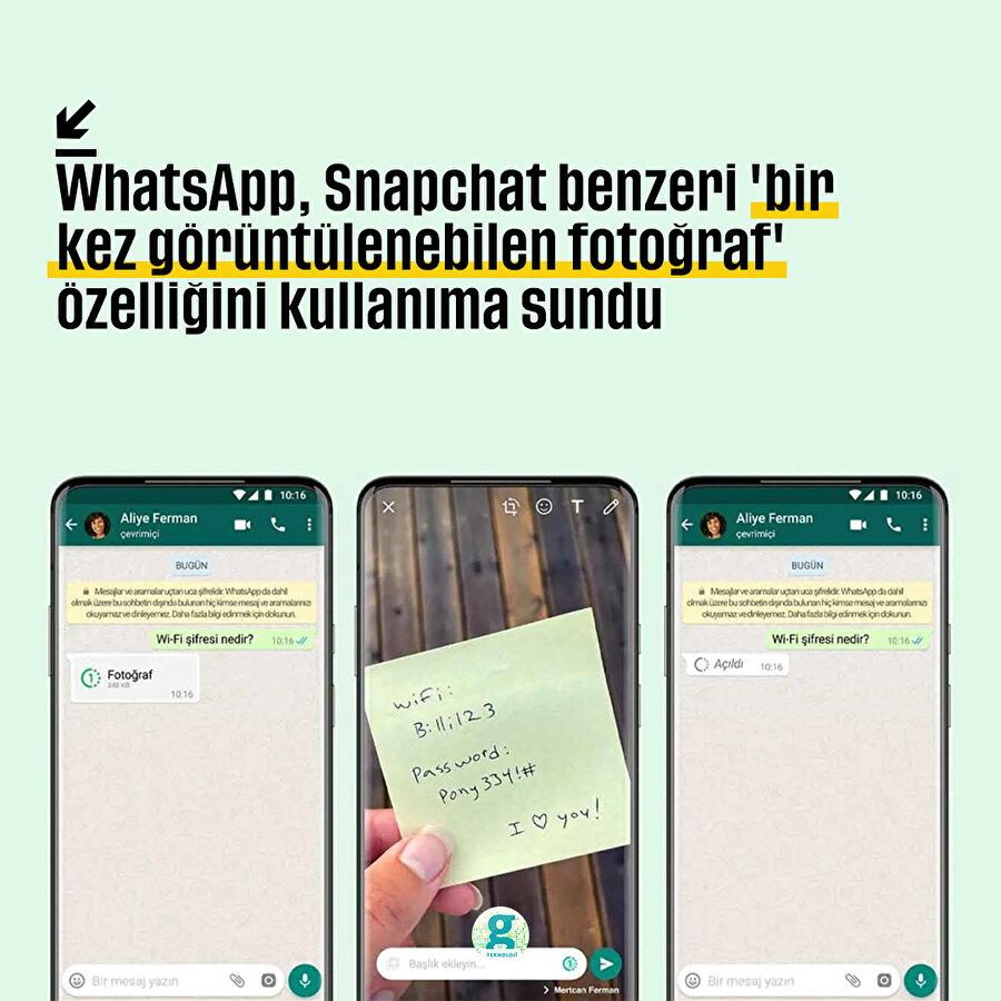 Whatsapp, Snapchat benzeri 'bir kez görüntülenebilen fotoğraf' özelliğini kullanıma sundu